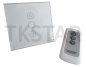 Preview: Smarthome Funk Touch LED Wandeinbau LichtSchalter Dimmer 230V Hochvolt weiß + Fernbedienung
