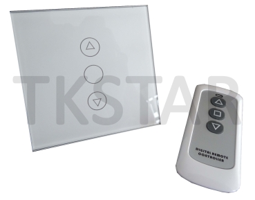 Smarthome Funk Touch LED Wandeinbau LichtSchalter Dimmer 230V Hochvolt weiß + Fernbedienung
