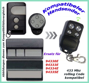 TK STAR 4-Tasten 433,92Mhz Handsender Fernbedienung kompatibel zu Garagentor Motorlift ML 500 700 750 850 260