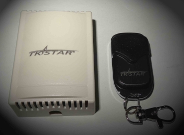 TK STAR 230V 2-Kanal 433.92Mhz externer Funkempfänger potentialfrei + 2-Tasten Handsender für Garagentor-Antriebe (Taster + Schalter-Funktion)