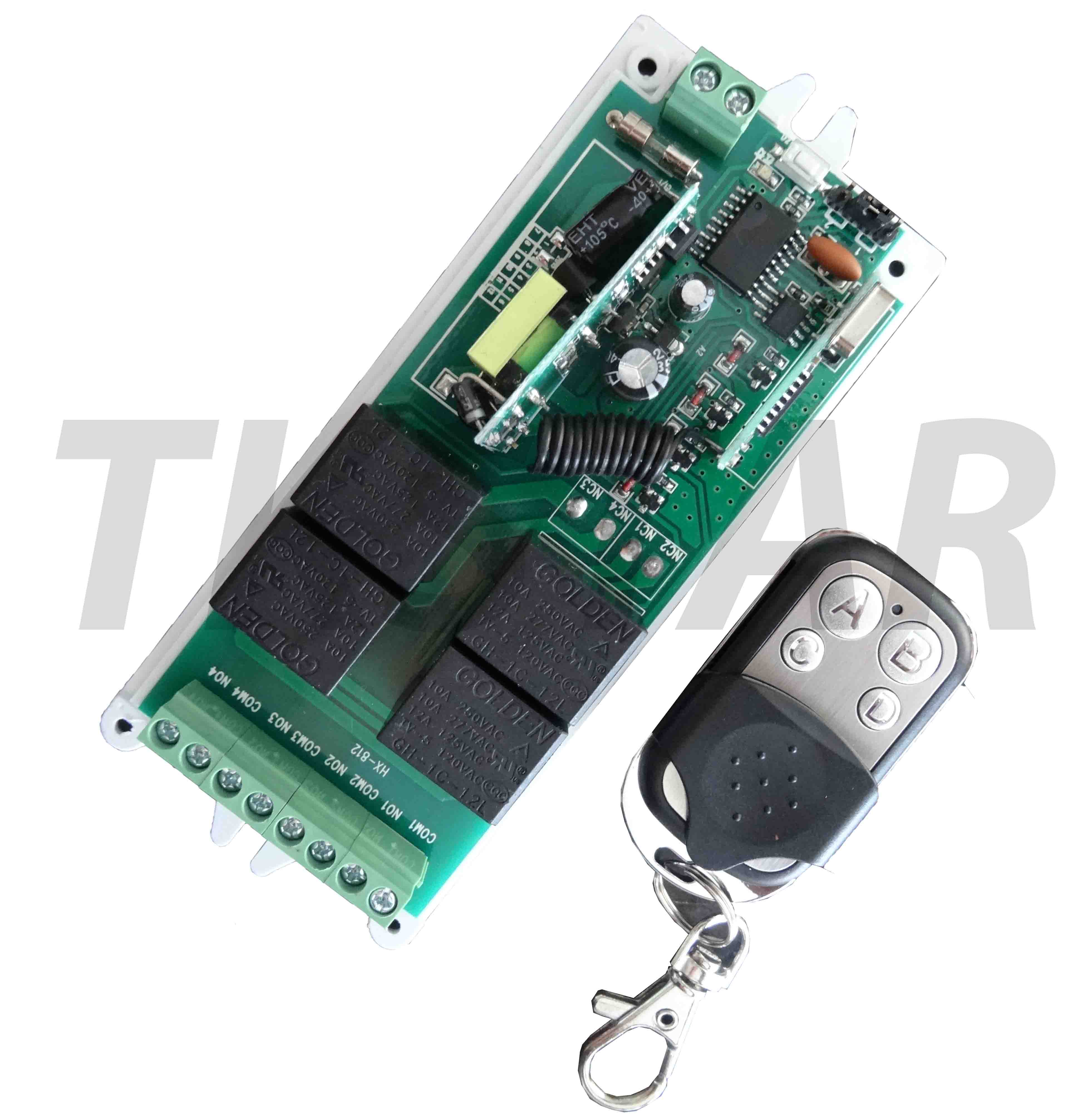 230V Funkschalter System WIFI&RF 433Mhz Wireless Modul Licht Taster Schalter 
